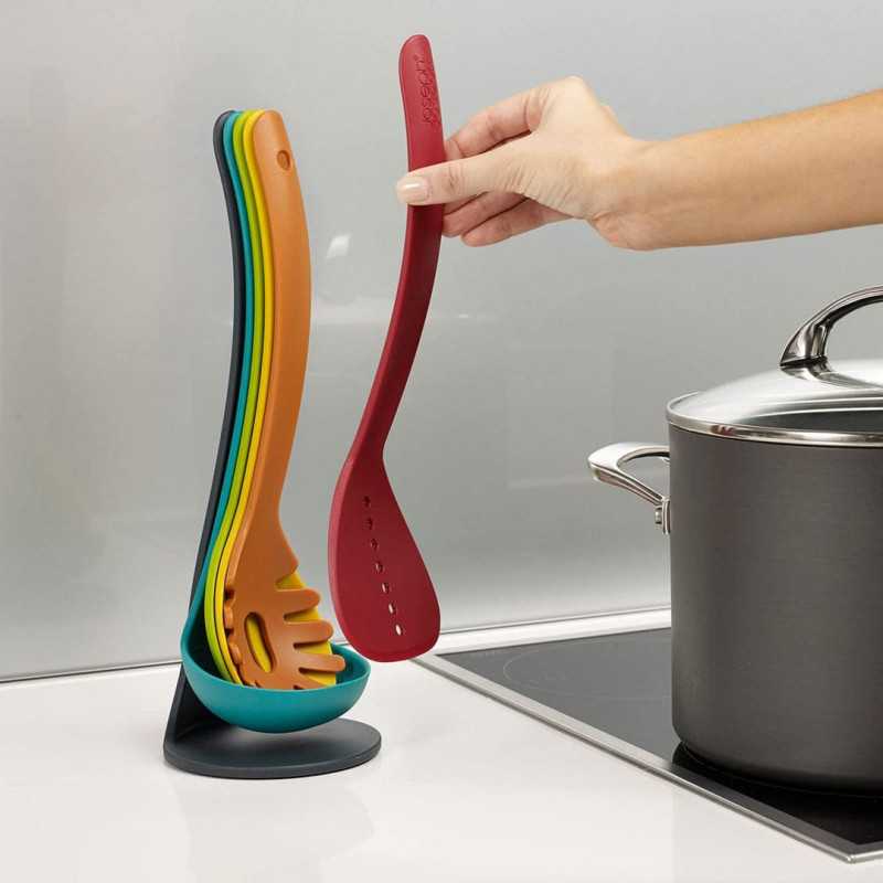 5-Piece Shark Design Kitchen Utensil Set – Creative Non-Stick Cooking Tools